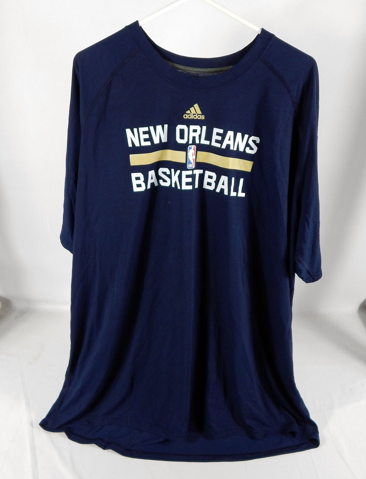 2015-16 New Orleans Pelicans Team Issued Navy Training Shirt 4XL DP73947