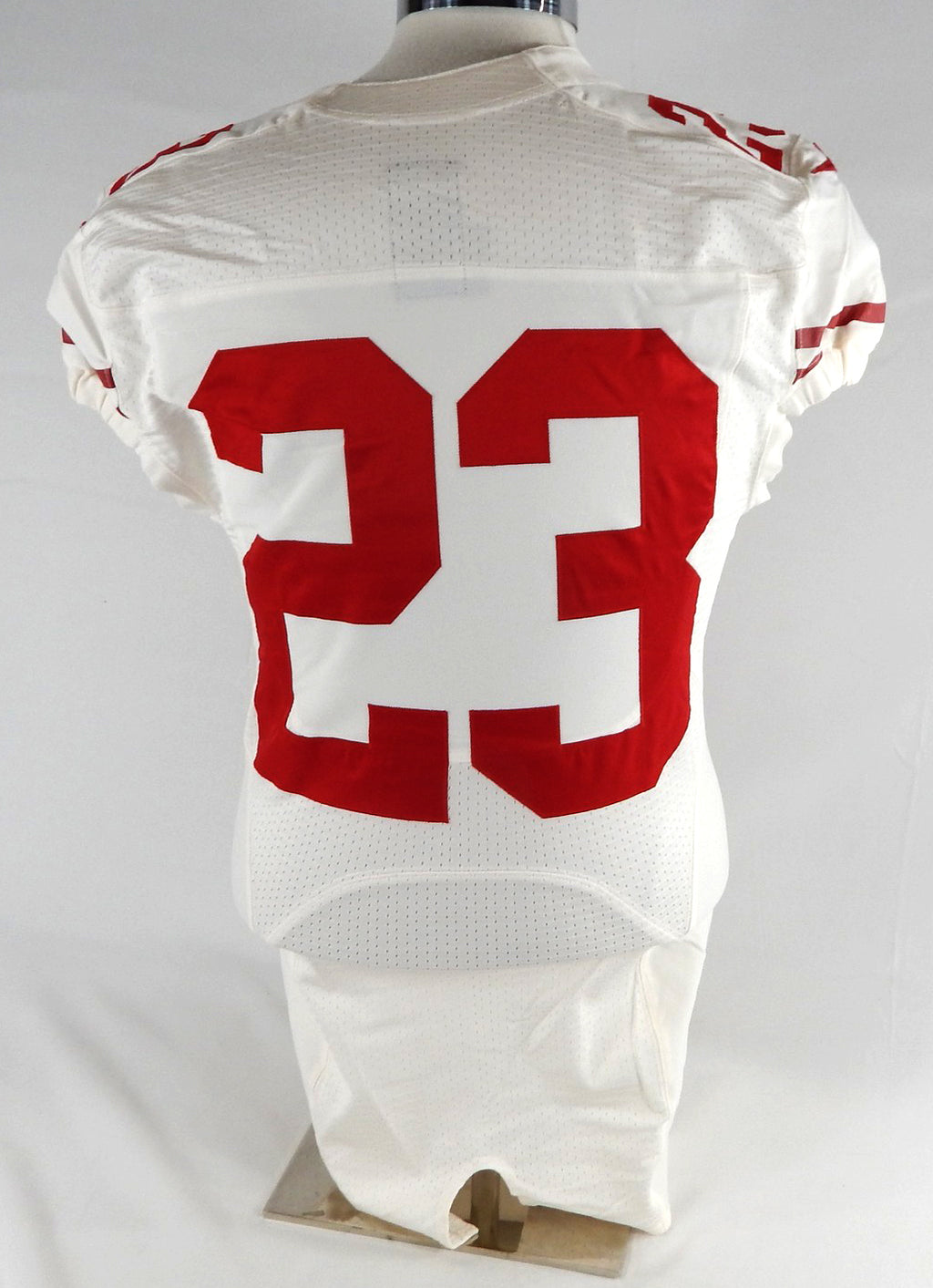 San Francisco 49ers LaMichael James #23 Game Used White Jersey NP Rem 38 7 2012 Pic2