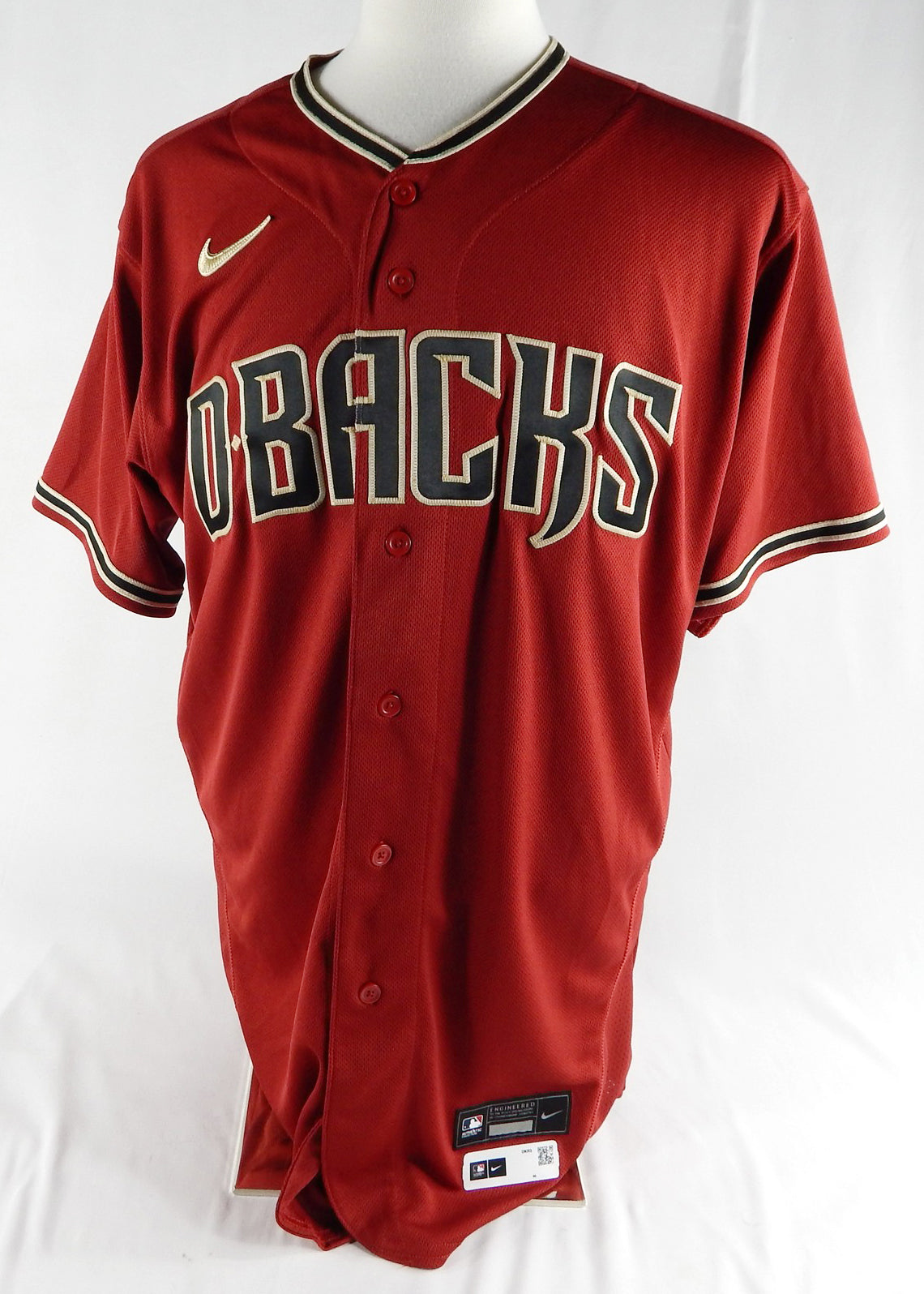 2020-23 Arizona Diamondbacks Blank Game Issued Red Jersey Nike 46 981 Pic2