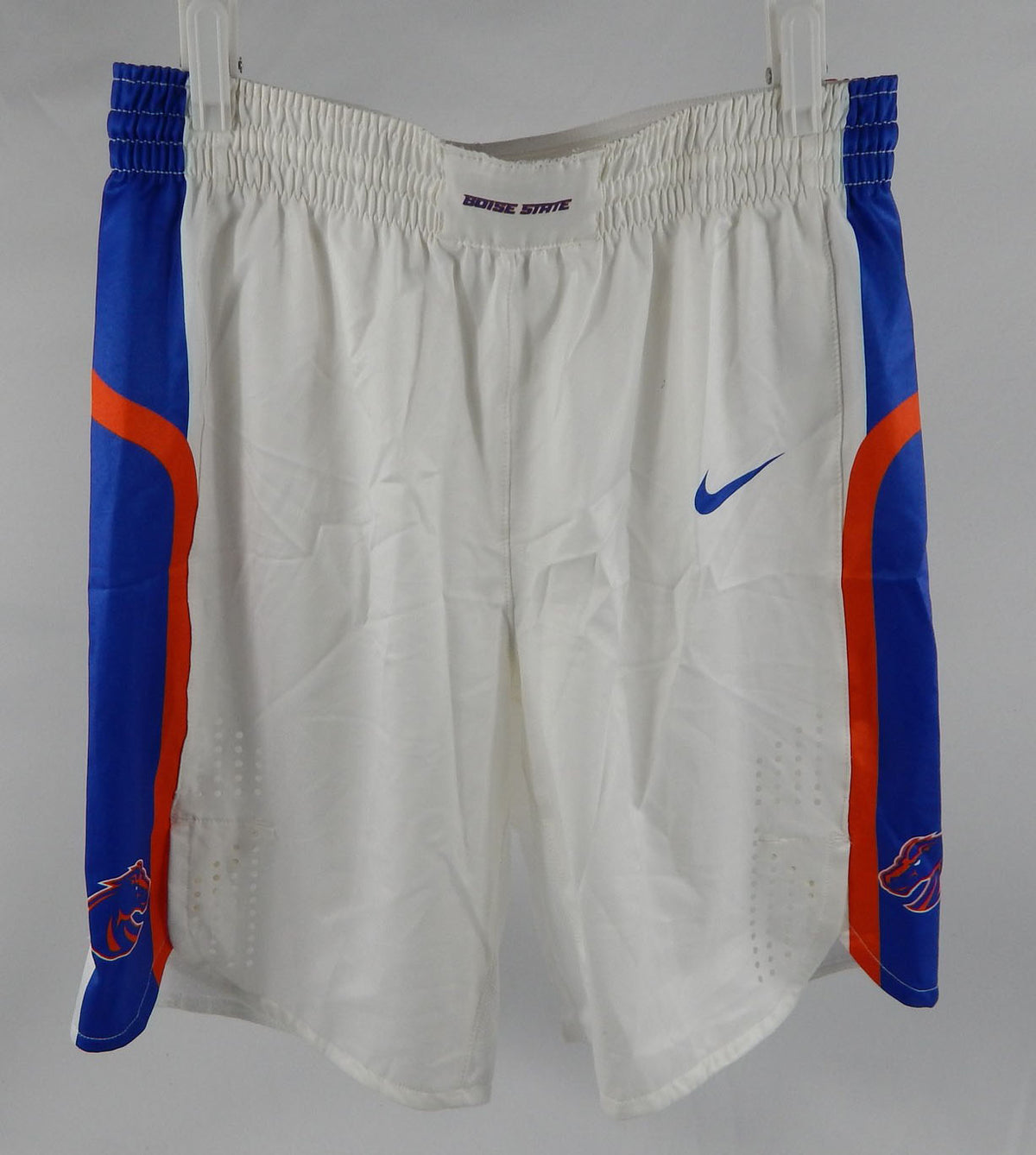 2021-22 Boise State Broncos Game Issued White Shorts Basketball M 442
