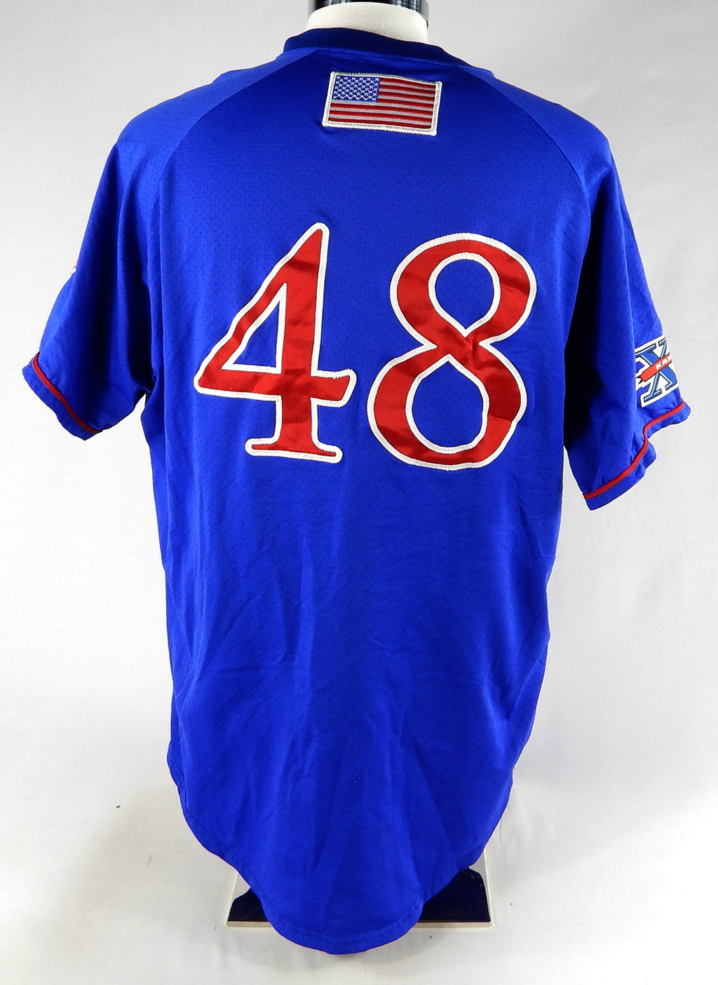 2014 Kansas Jayhawks #48 Game Used Blue Jersey Baseball 46 102 Pic2