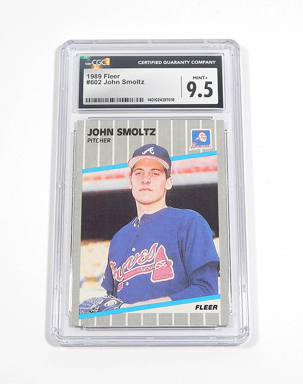 1989 Fleer John Smoltz RC #602 Rookie CGC 9.5