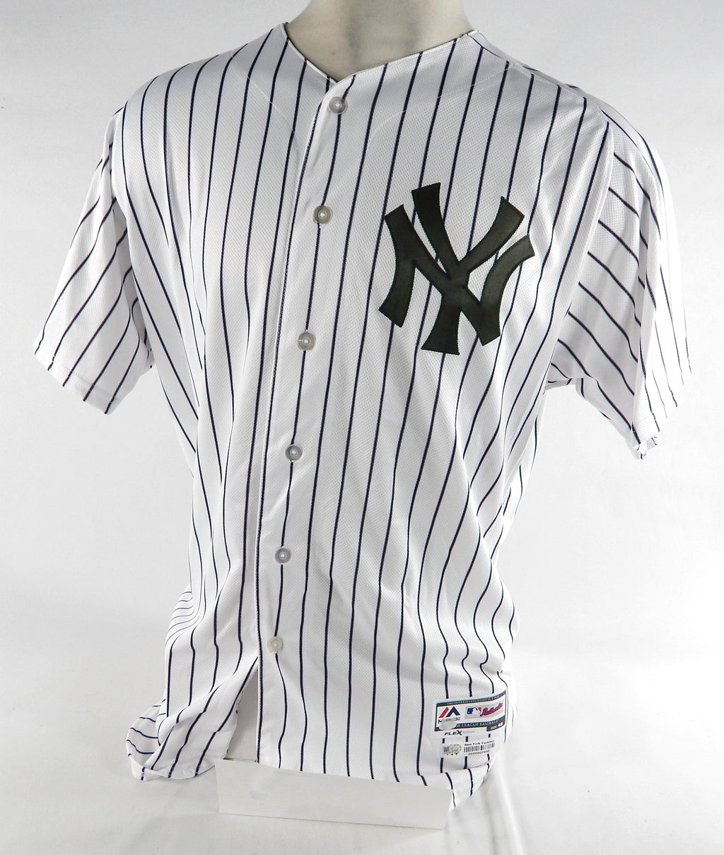 2017 New York Yankees Bryan Mitchell #55 Game Used White Jersey Memorial Day 4