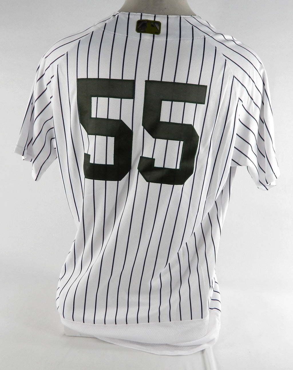 2017 New York Yankees Bryan Mitchell #55 Game Used White Jersey Memorial Day 4 Pic2
