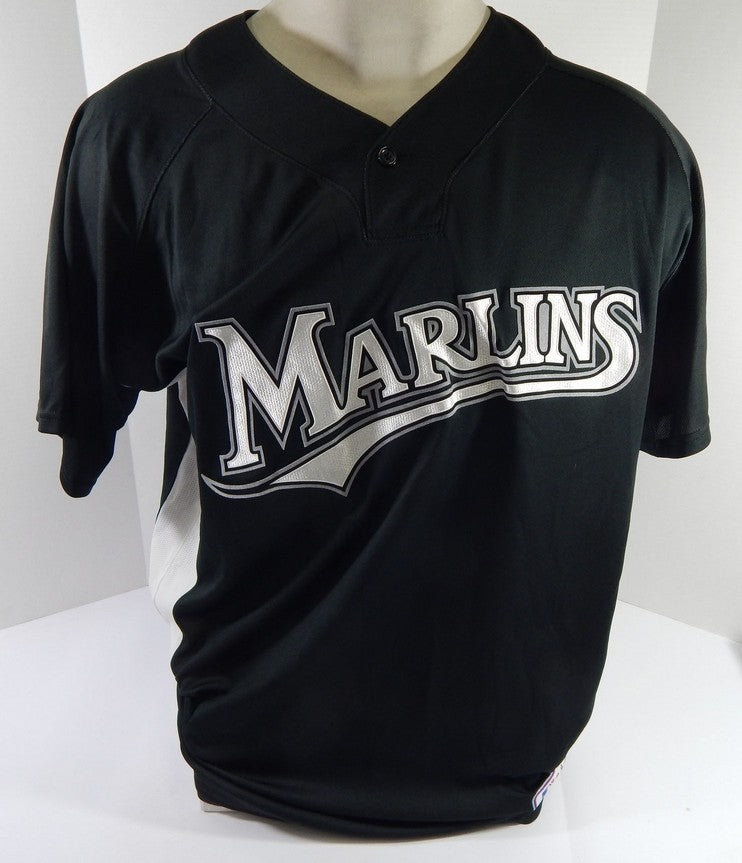 Florida Marlins Derrick Turnbow #59 Game Used Black Jersey BP ST XL DP53556 Pic2