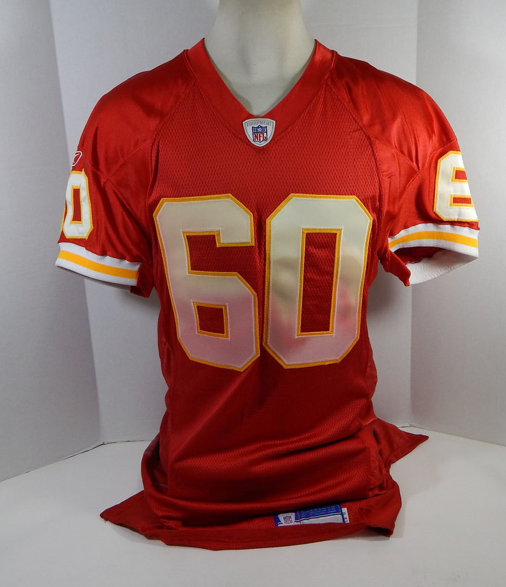 2004 Kansas City Chiefs Dixon #60 Game Issued Red Jersey 52 DP15635 Pic2