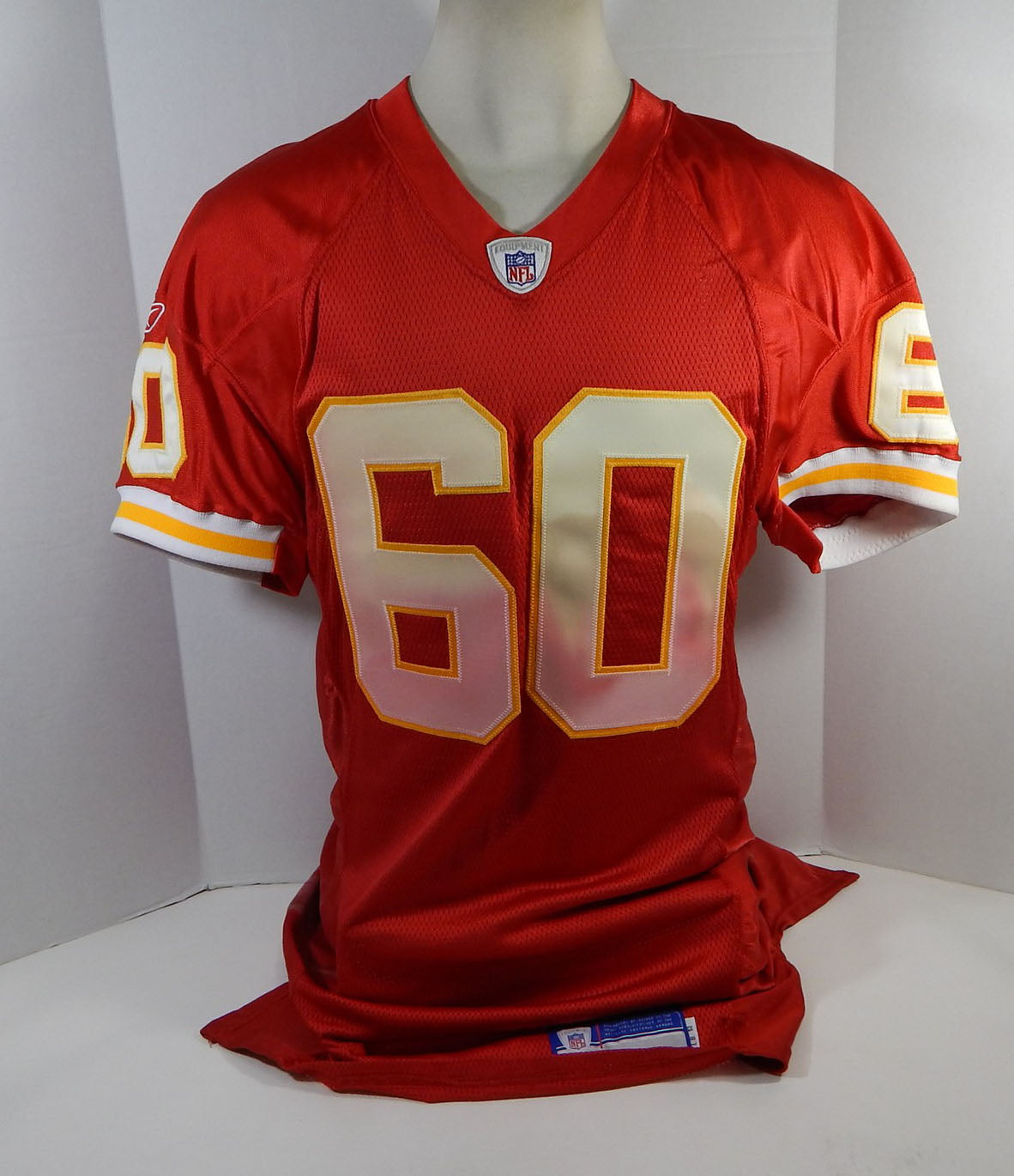 2004 Kansas City Chiefs Dixon #60 Game Issued Red Jersey 52 DP15635 Pic2