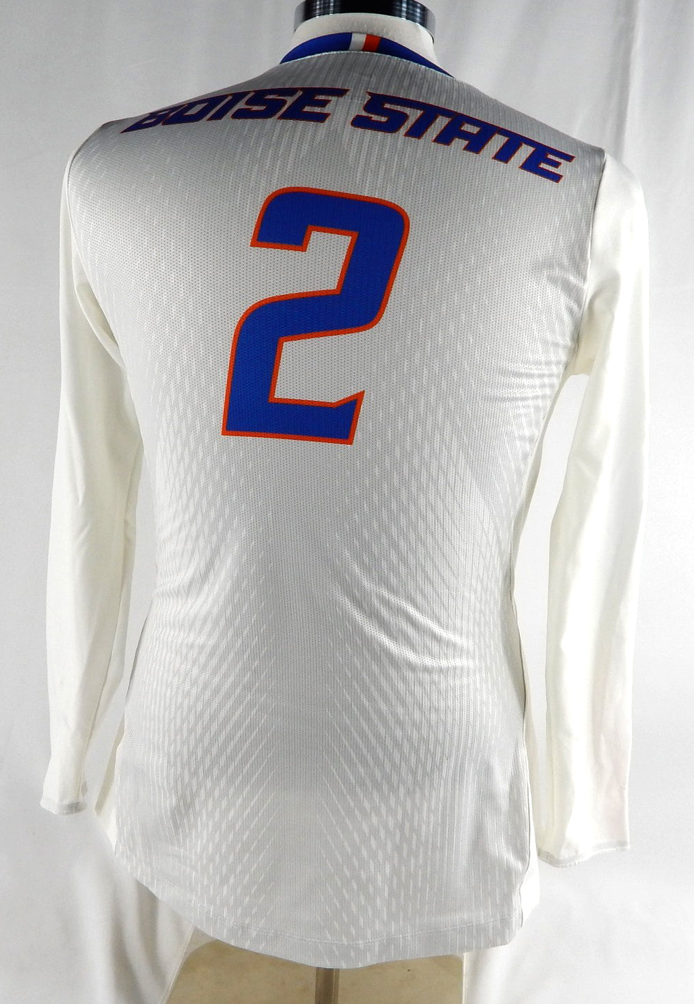 2018 Boise State Broncos #2 Game Used White Jersey Womens Volleyball M 827 Pic2