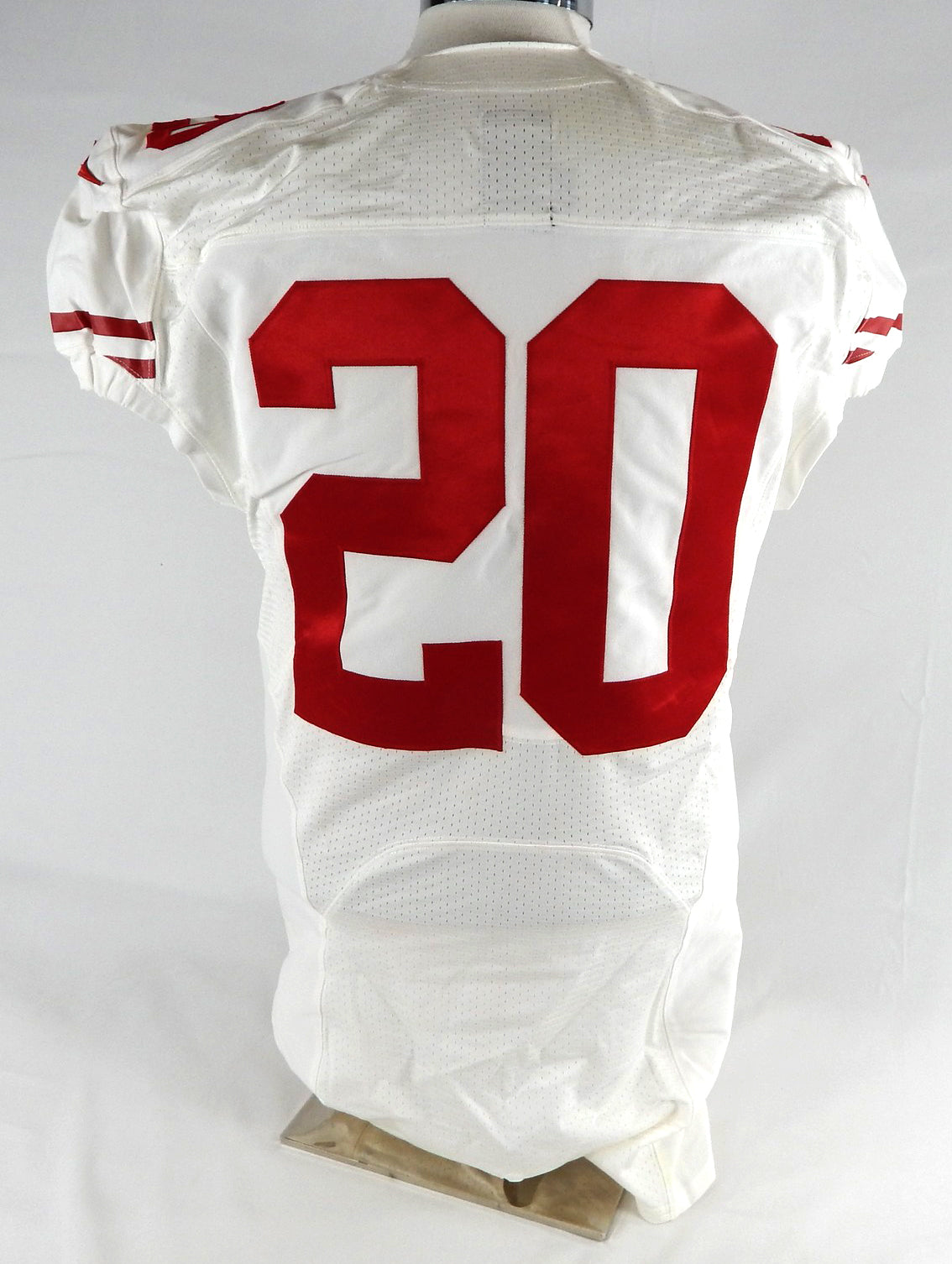 San Francisco 49ers Kenneth Acker #20 Game Issued White Jersey NP Rem 2 2015 Pic2