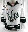 2024-25 Iowa Wild Ryan Sandelin #13 Game Used White Jersey 56 459