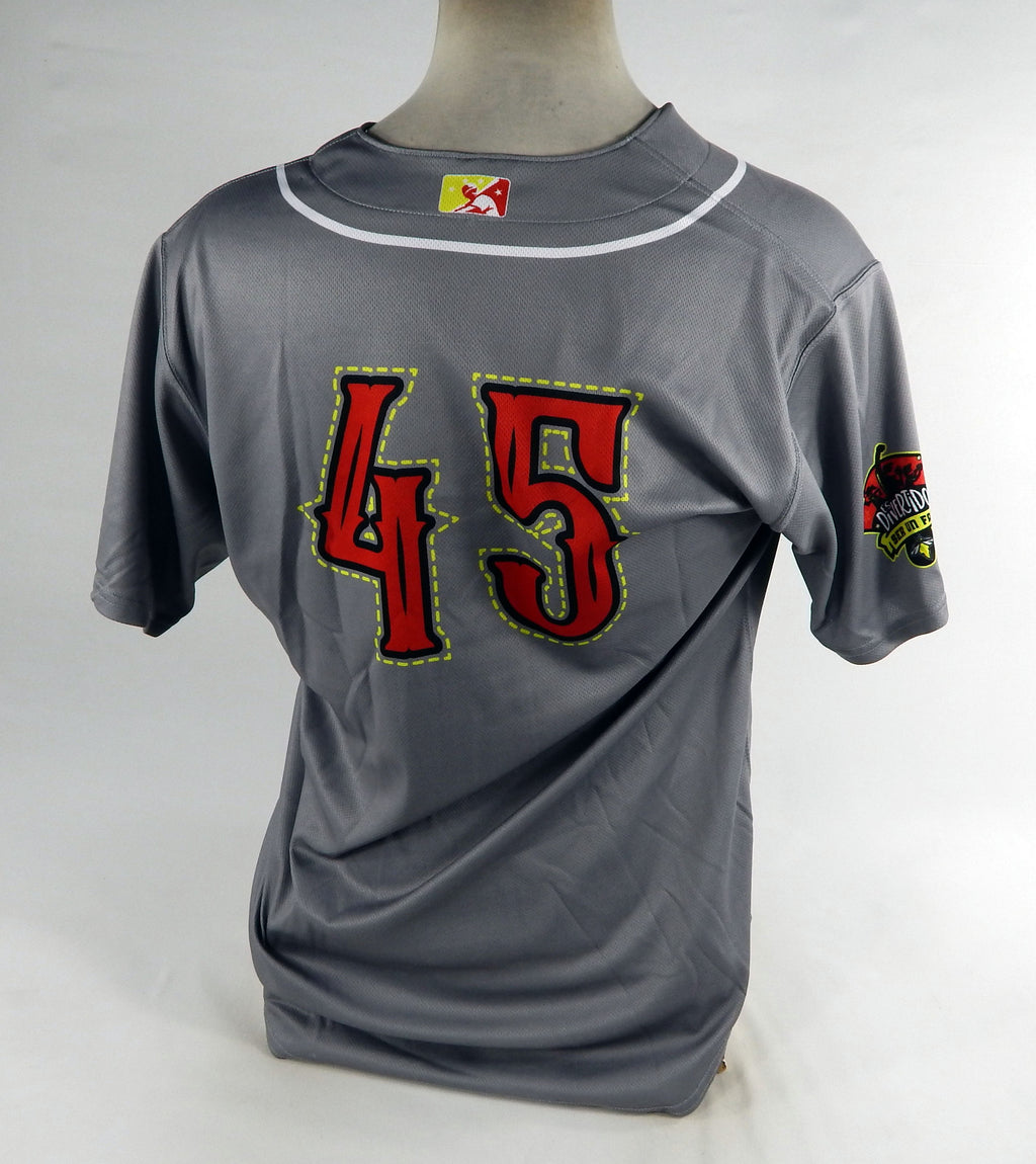 2022 Columbia Fireflies Connolly Butto #45 Game Used Grey Jersey Chicharrones Pic2