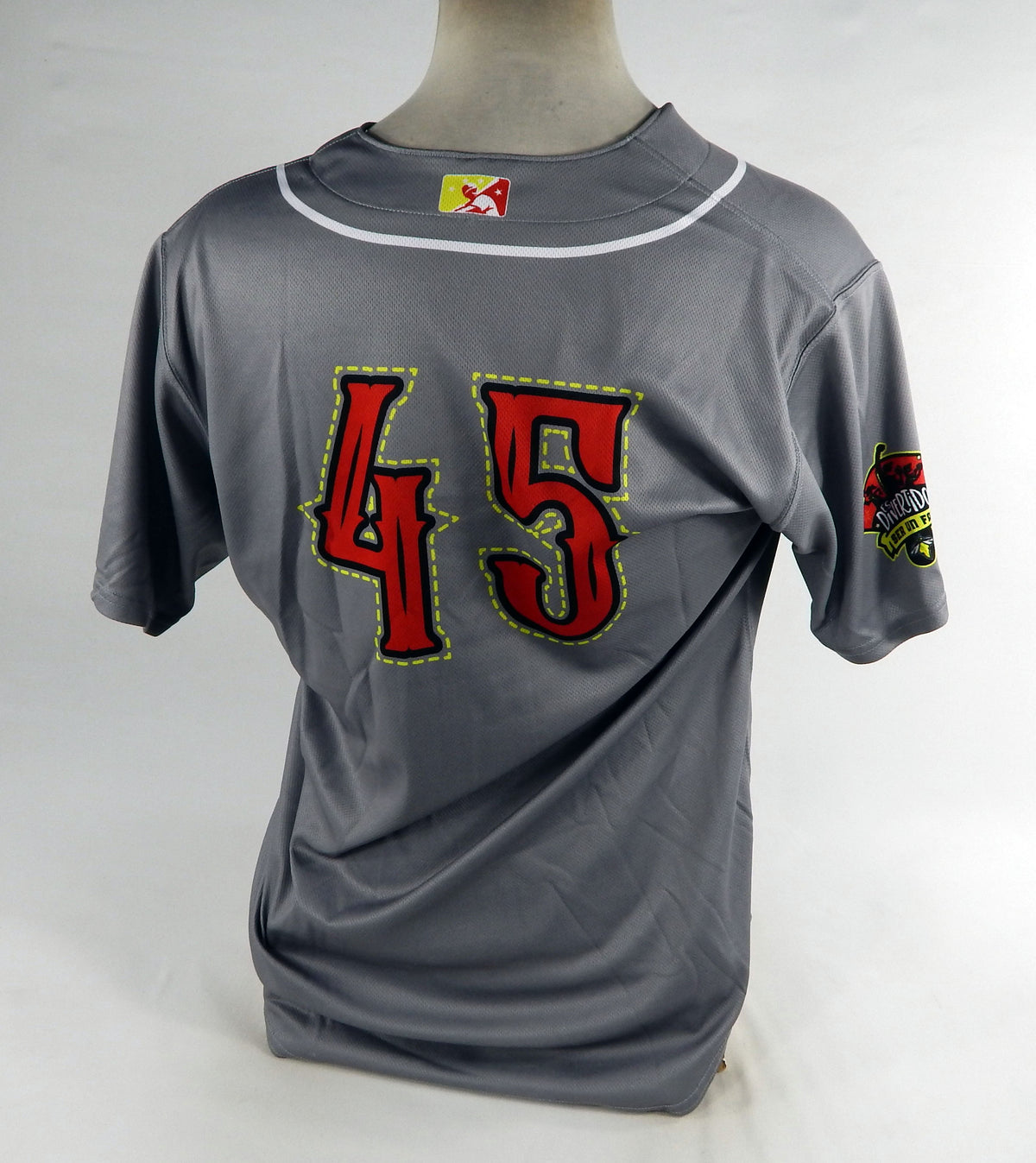 2022 Columbia Fireflies Connolly Butto #45 Game Used Grey Jersey Chicharrones Pic2