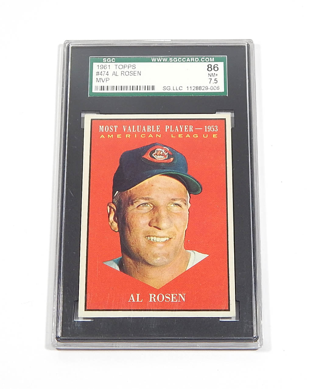 1961 Topps Al Rosen #474 AL MVP SGC 7.5