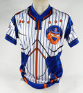 2023 Syracuse Mets Vinny Nittoli #32 Game Used White Jersey Marvel Defenders 44