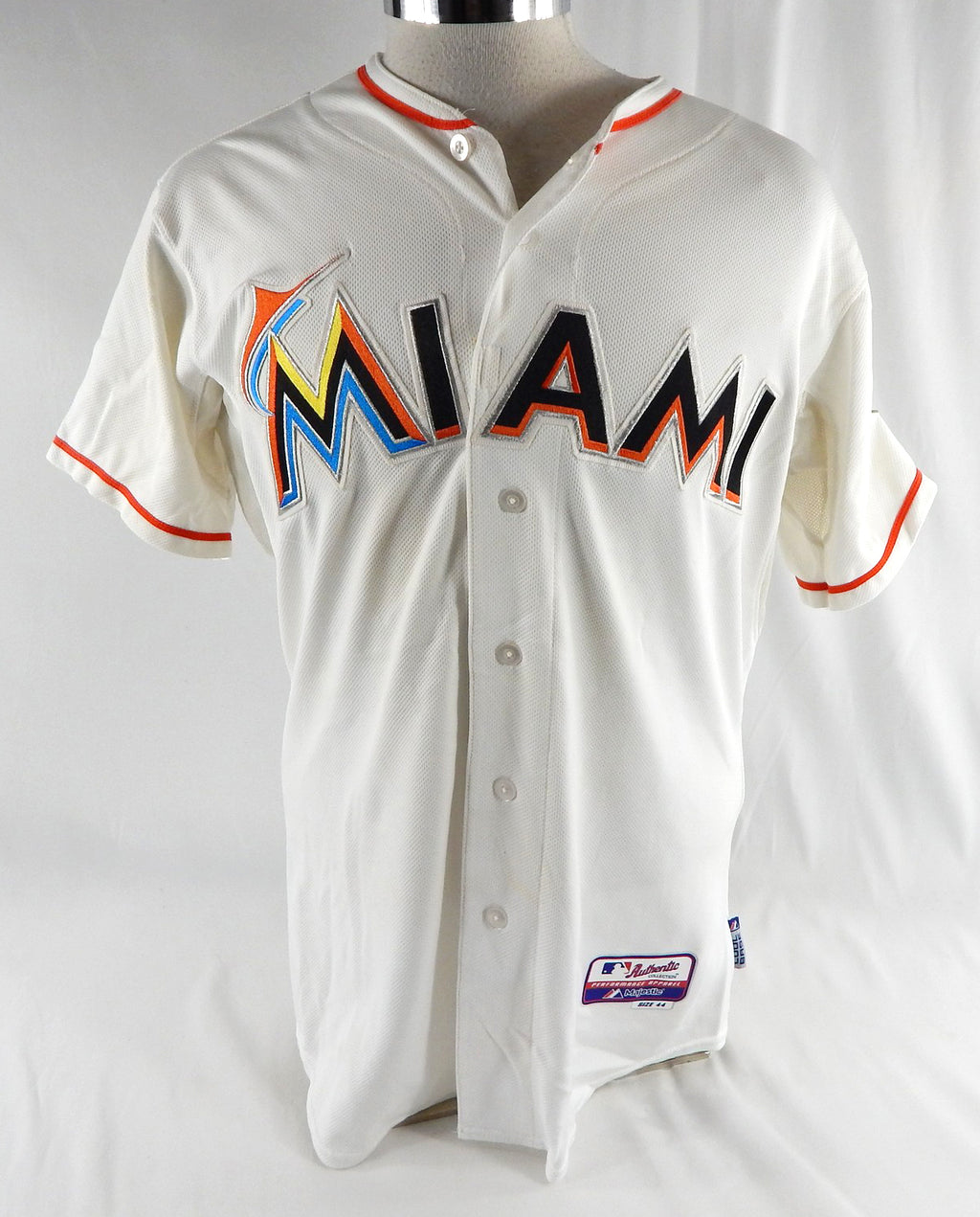 2012-18 Miami Marlins #7 Game Used White Jersey 44 755