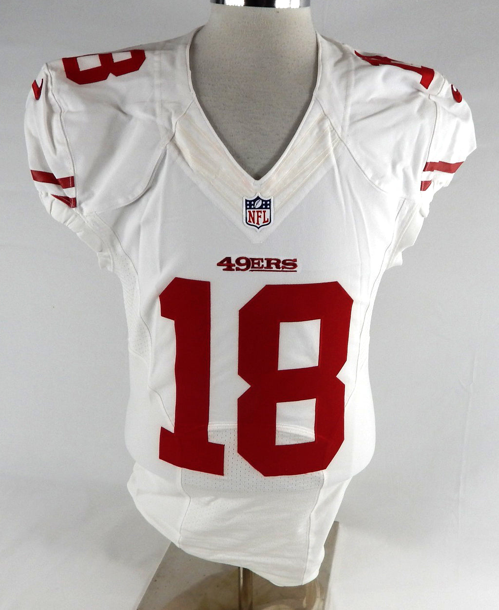 San Francisco 49ers DeAndre Smelter #18 Game Issued White Jersey NP Rem 65 2016