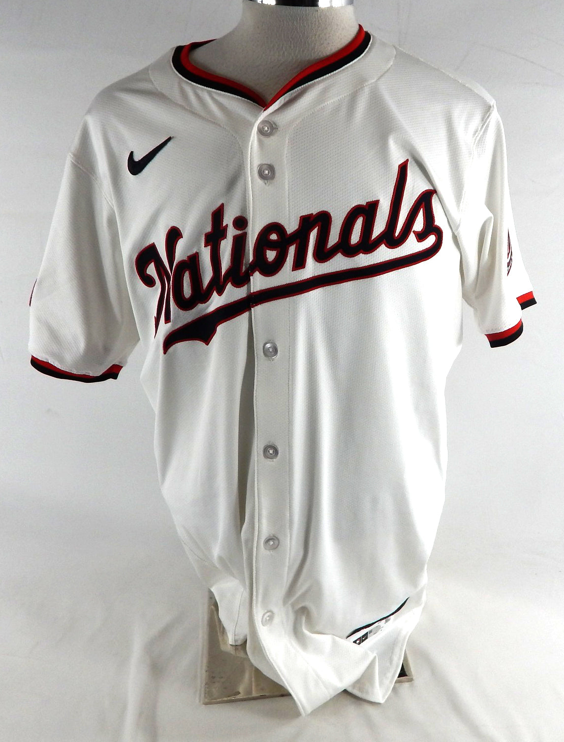 2025 Washington Nationals Chris Johnson #23 Game Issued White Jersey 46 064