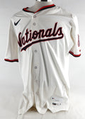 2025 Washington Nationals Brad Lord #61 Game Issued Pos Used White Jersey 48 065