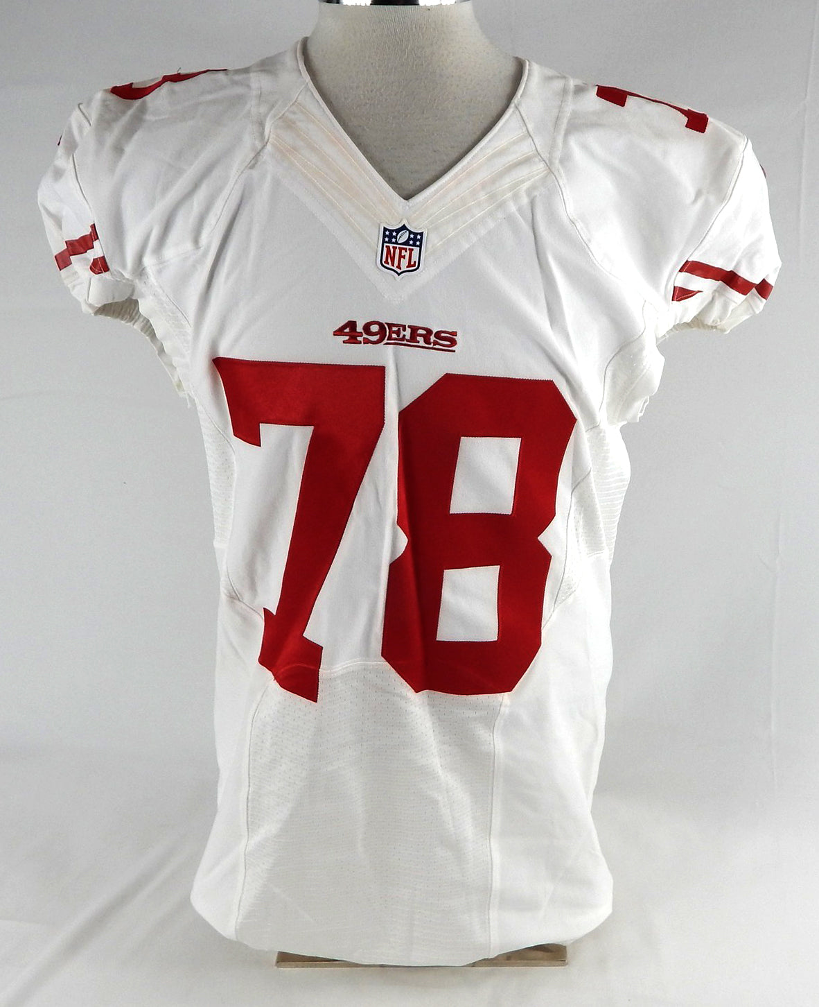 2016 San Francisco 49ers Smith #78 Game Issued White Jersey 46 167