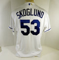 2020 Kansas City Royals Eric Skoglund #53 Game Issued White Jersey DG Patch 07