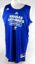 2016-17 Kansas Jayhawks Game Issued Blue Practice Jersey Basketball L 116
