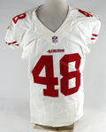 San Francisco 49ers Rory Anderson #48 Game Used White Jersey NP Rem 44 168 2015