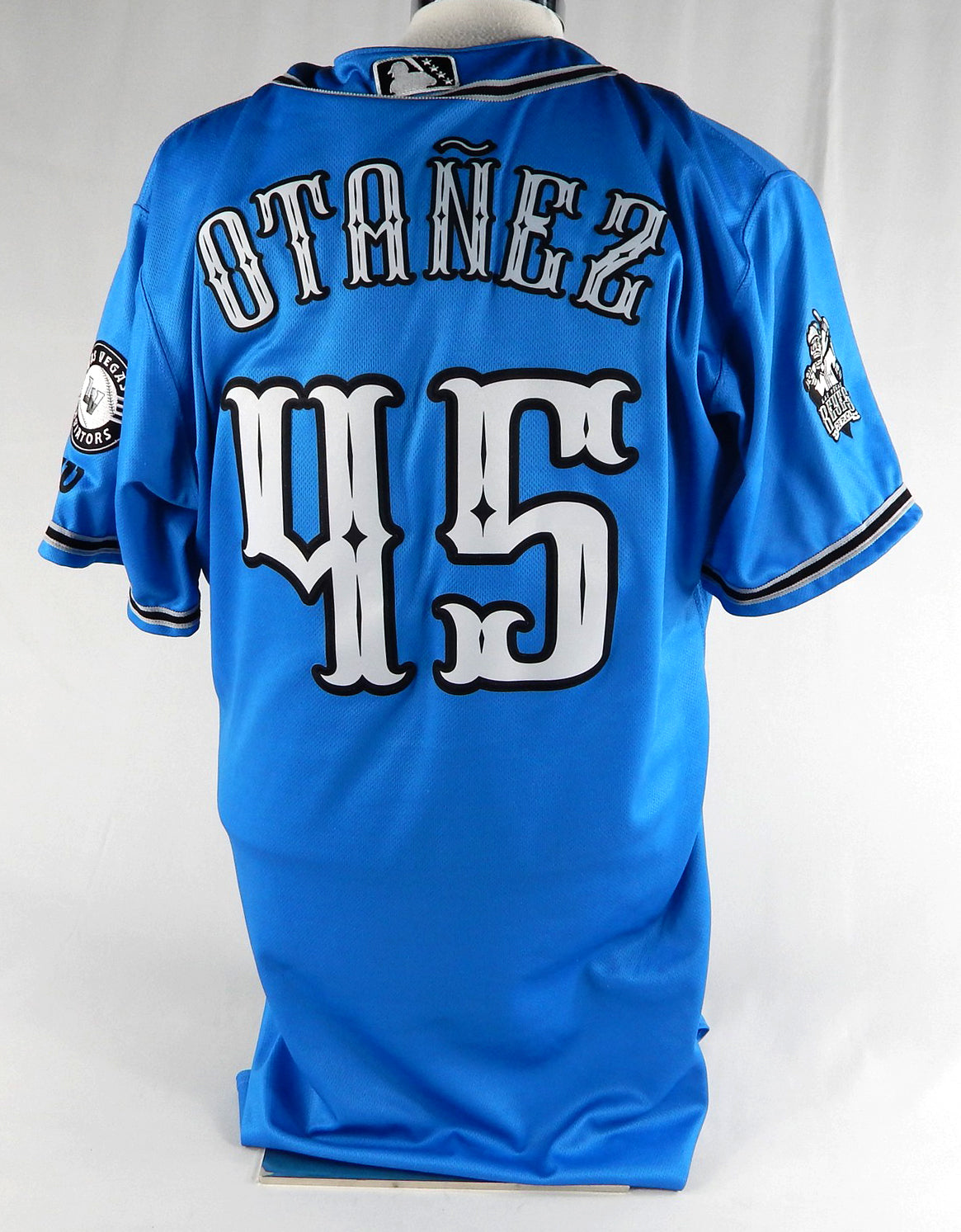 2024 Las Vegas Aviators Michel Otanez #45 Game Used Blue Jersey Copa Diversion 8 Pic2