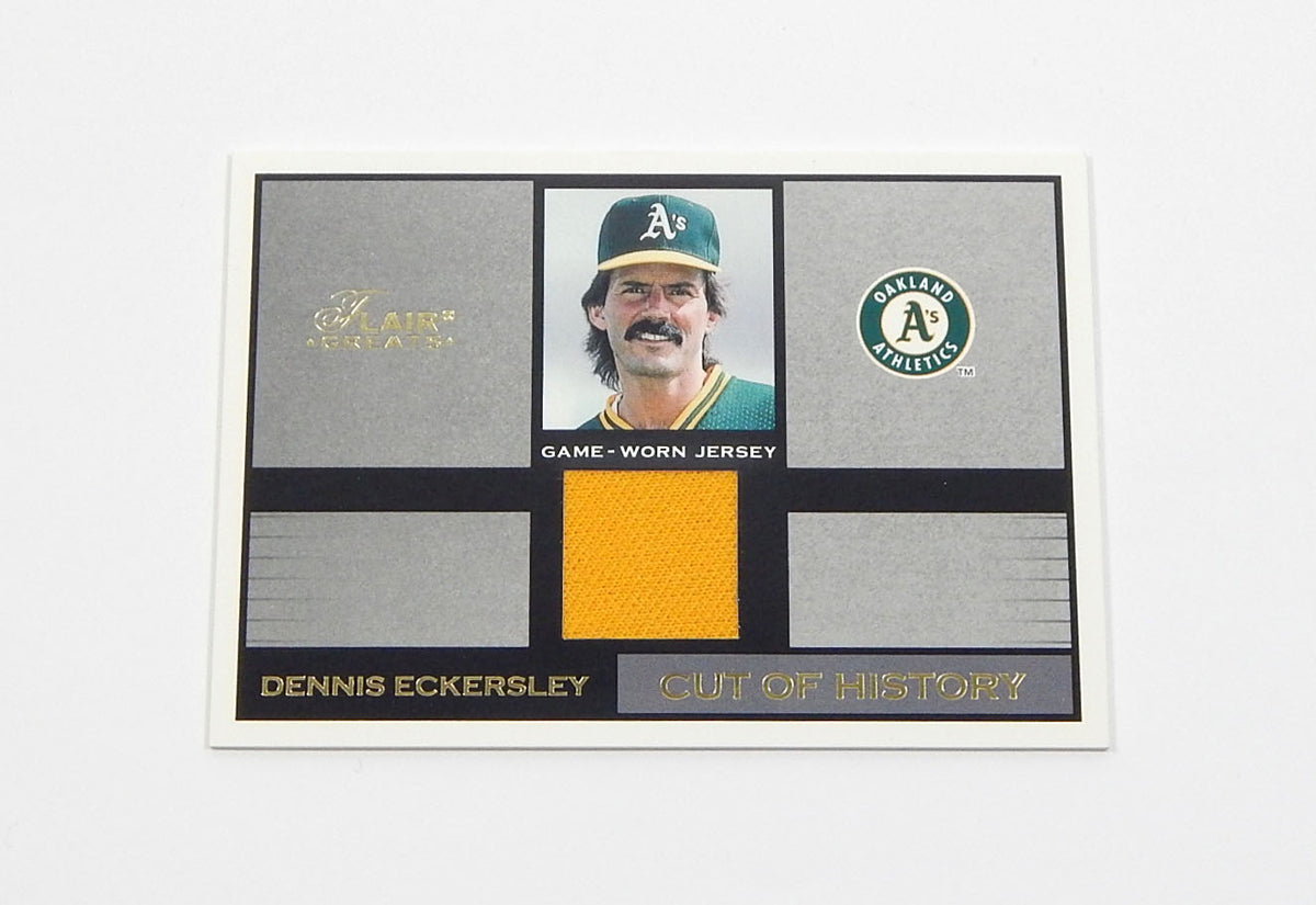 2003 Flair Greats Cut of History Game Used Gold Dennis Eckersley GU Jersey /100