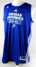 2016-17 Kansas Jayhawks Game Issued Blue Practice Jersey Basketball XL 118