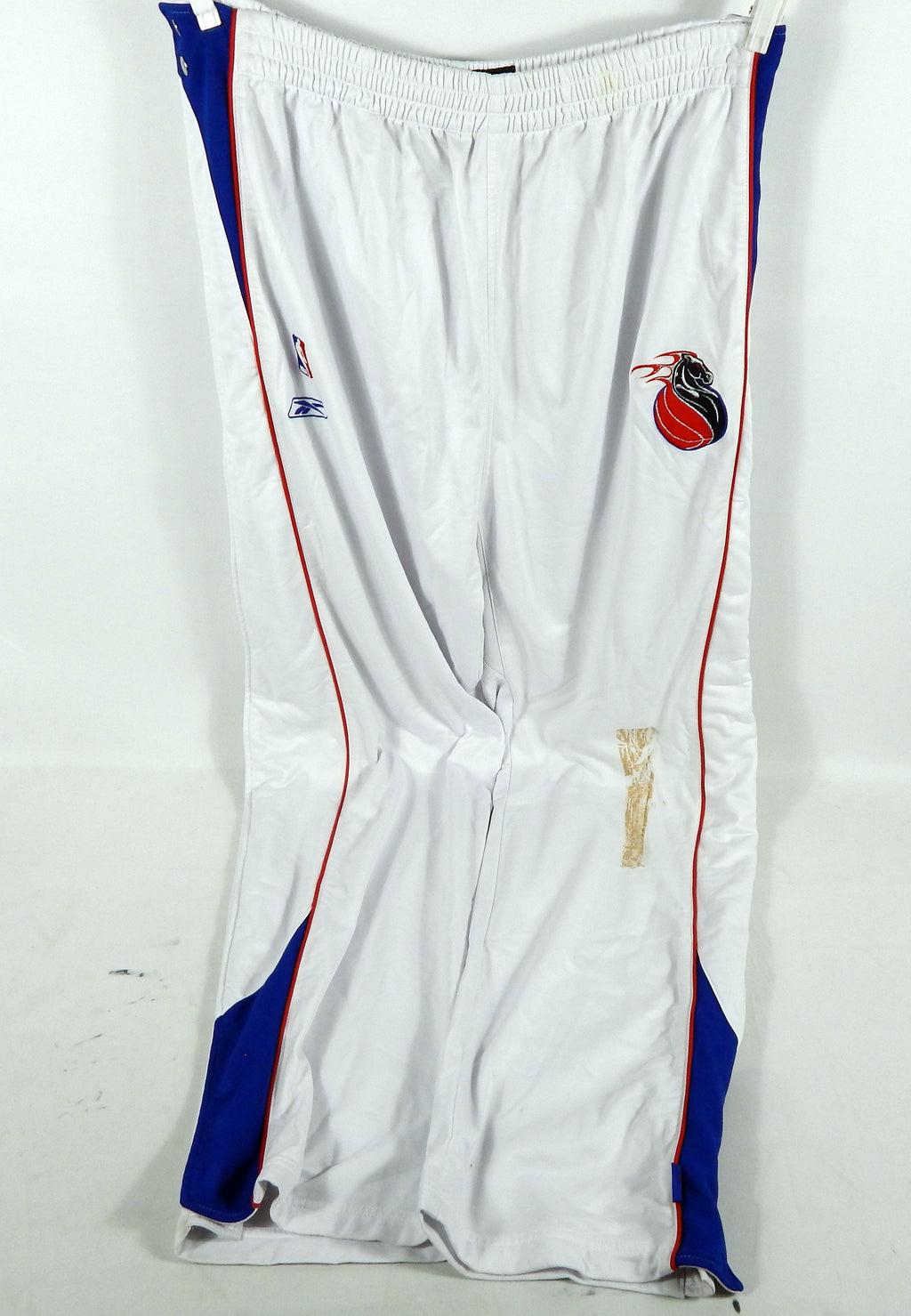 2000s Detroit Pistons #41 Game Used White Warm Up Pants 3XL+4 827