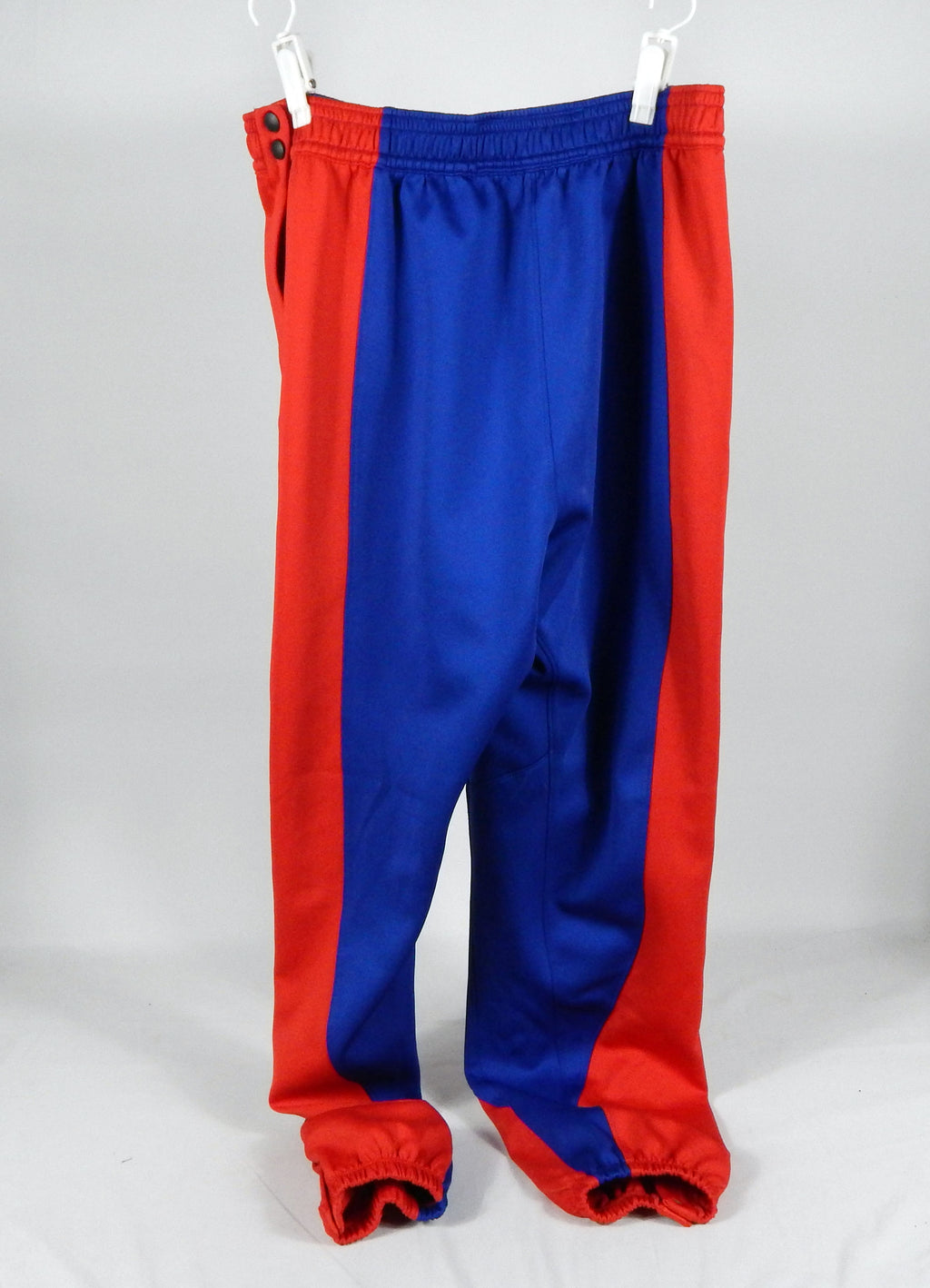 2023-24 Detroit Pistons #75 Game Used Red Blue Pants L DP73972 Pic2