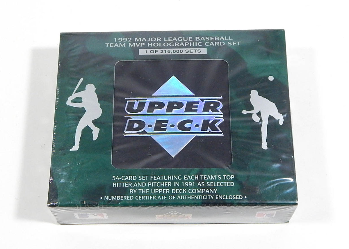 1992 Upper Deck Team MVP Hologram Baseball Factory Sealed Set (54 Cards)