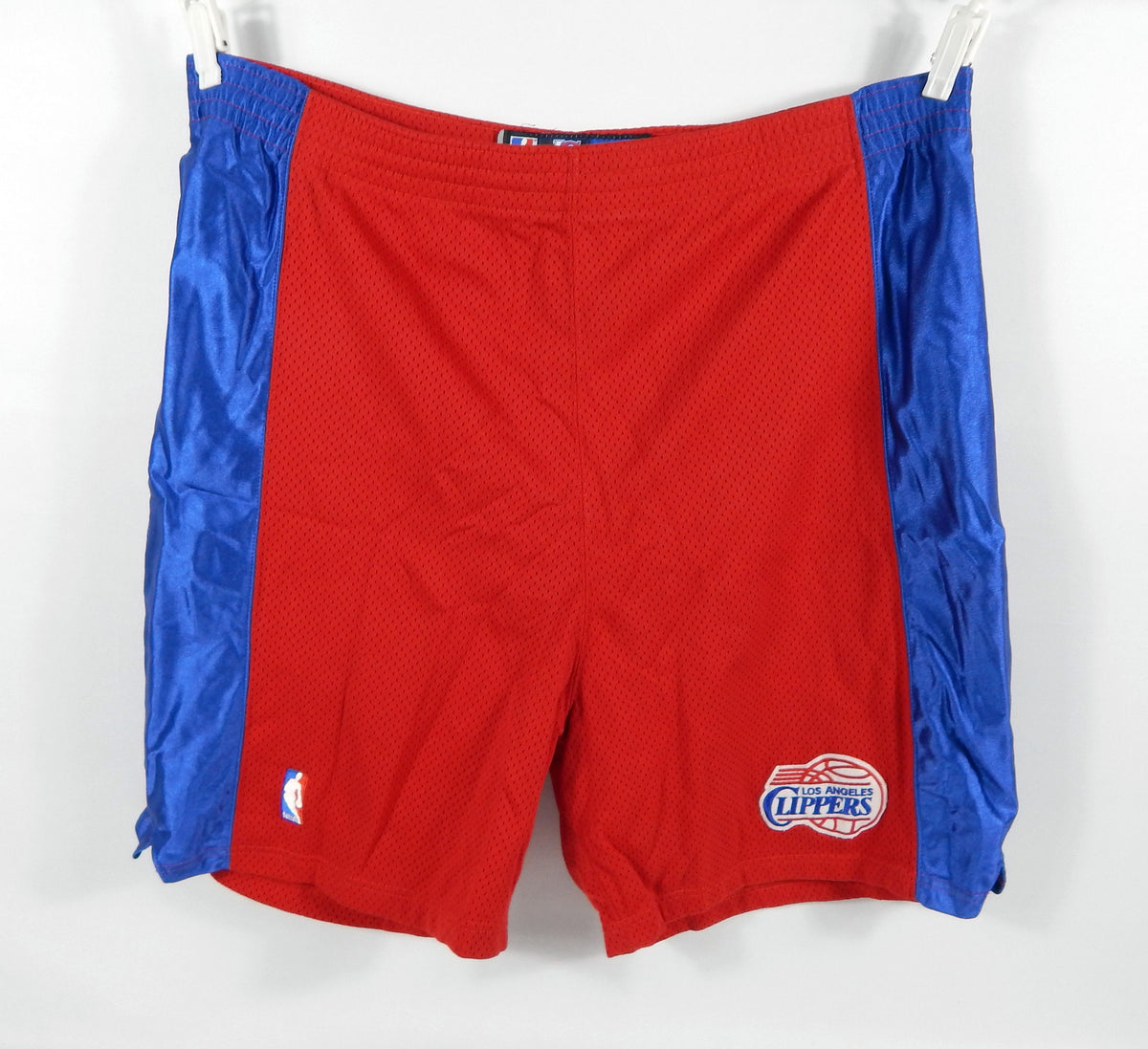 2000s Los Angeles Clippers #35 Game Used Red Shorts 829