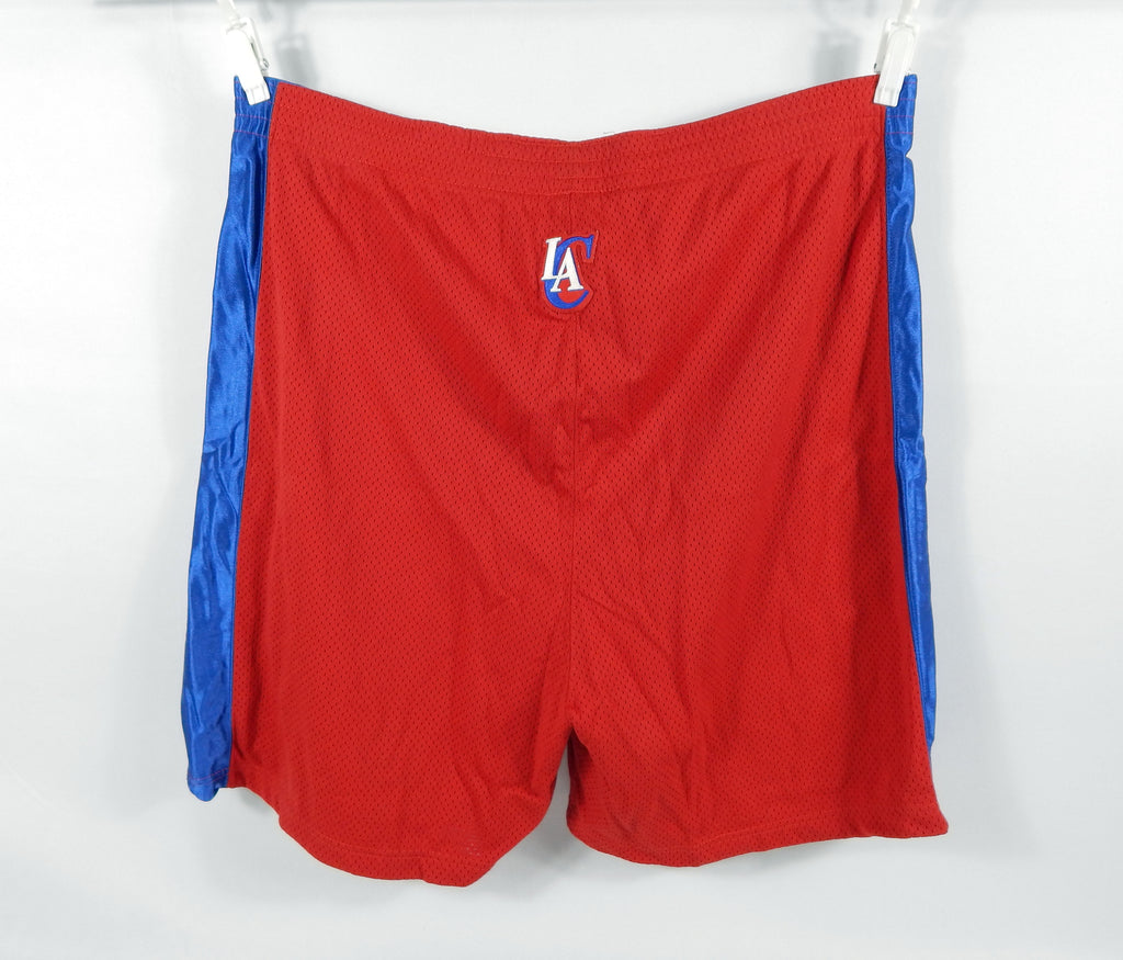 2000s Los Angeles Clippers #35 Game Used Red Shorts 829 Pic2