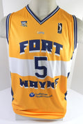 Fort Wayne Mad Ants #5 Game Issued Yellow Jersey 15 Year G-Leagye L DP55842