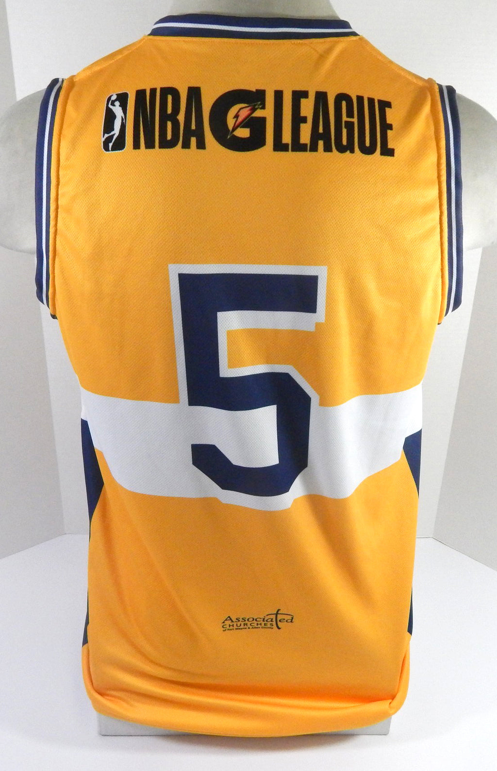 Fort Wayne Mad Ants #5 Game Issued Yellow Jersey 15 Year G-Leagye L DP55842 Pic2