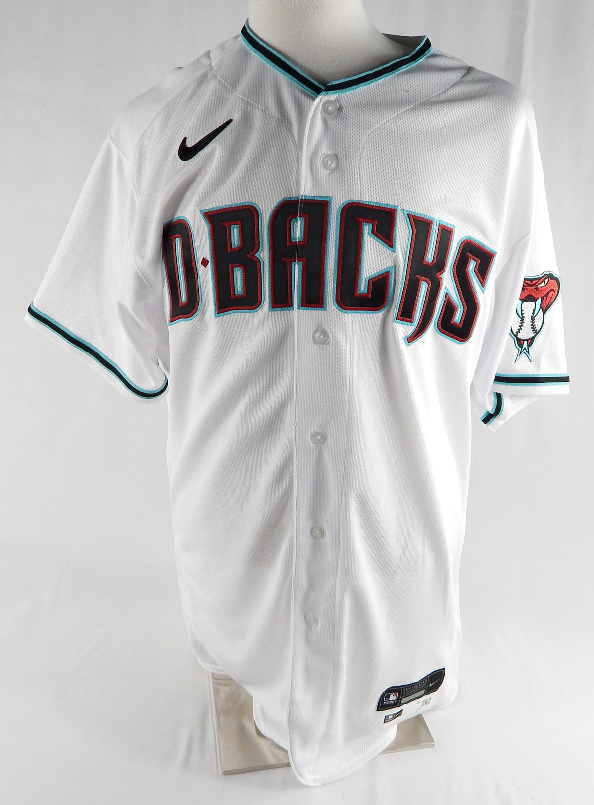 2020 Arizona Diamondbacks Blank Game Issued White Jersey Nike 50 009