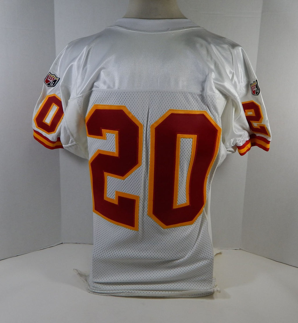 1995 Kansas City Chiefs #20 Game Issued White Jersey 42 DP15651