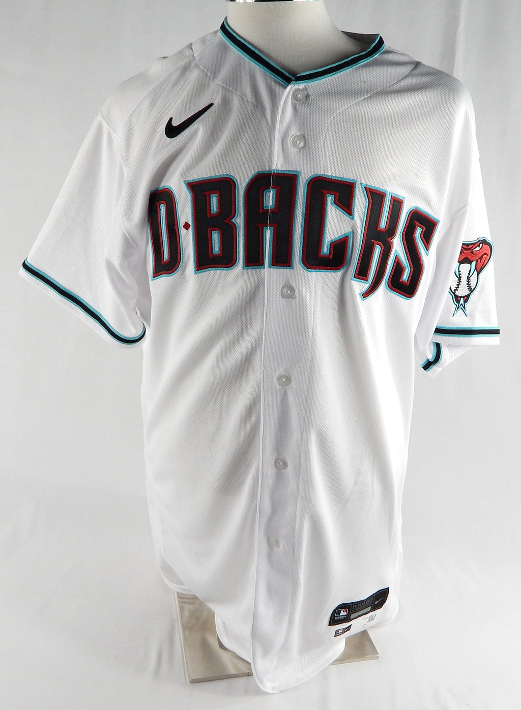 2020 Arizona Diamondbacks Blank Game Issued White Jersey Nike 50 009 Pic2