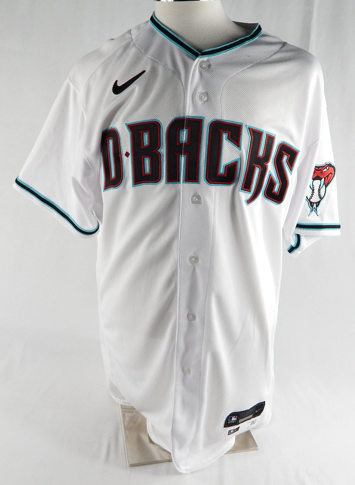 2020 Arizona Diamondbacks Blank Game Issued White Jersey Nike 50 009 Pic2
