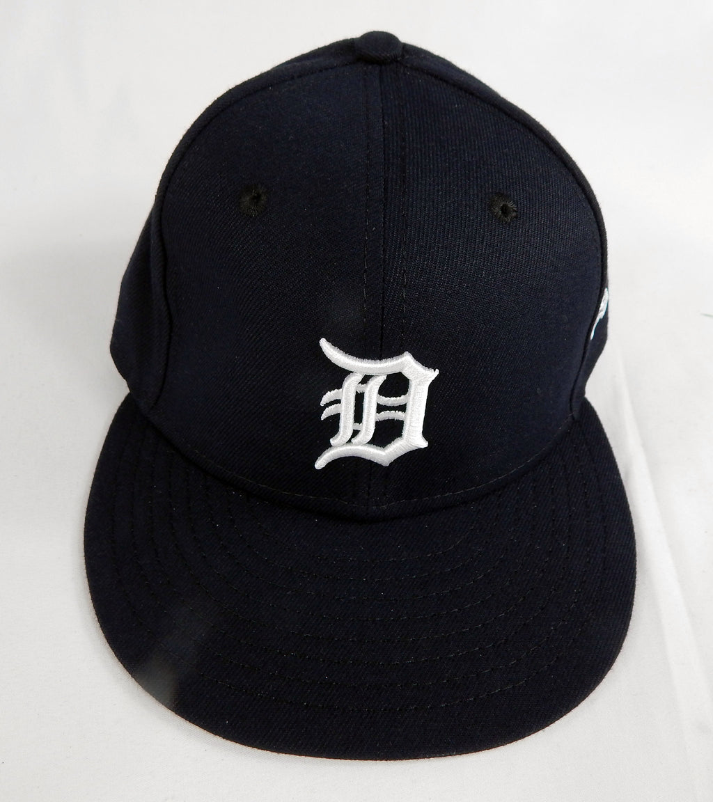 Detroit Tigers #8 Game Issued Pos Used Navy Hat 7.25 DP67092