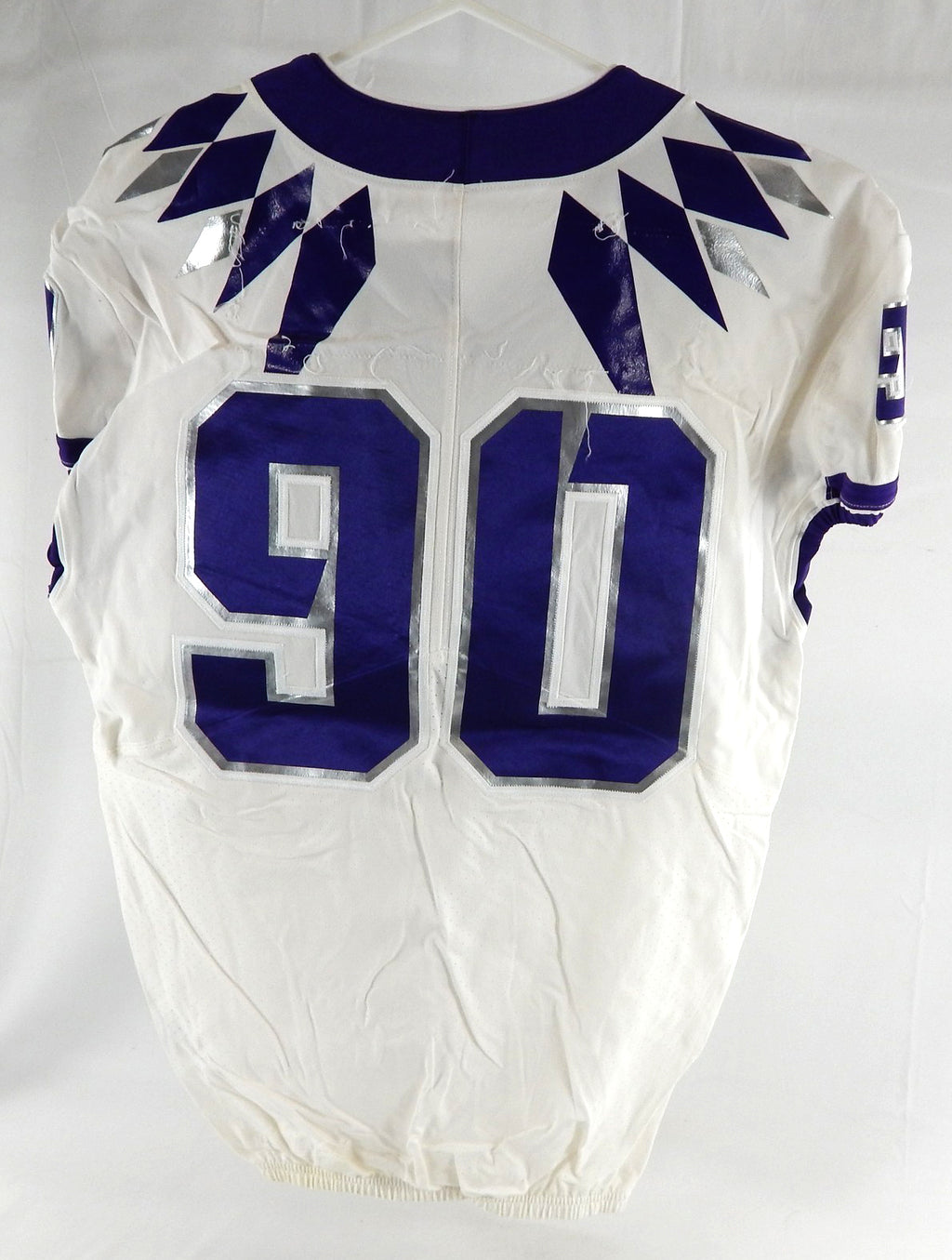 2019-24 Texas Christian TCU Frogs #90 Game Used White Jersey Football NP R 46 39 Pic2