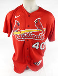 2020 St Louis Cardinals Jake Woodford #40 Game Issued Pos Used Red Jersey ST 2