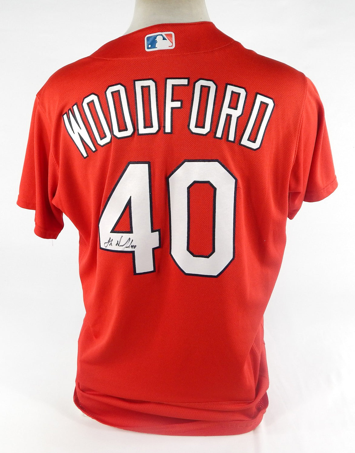 2020 St Louis Cardinals Jake Woodford #40 Game Issued Pos Used Red Jersey ST 2 Pic2
