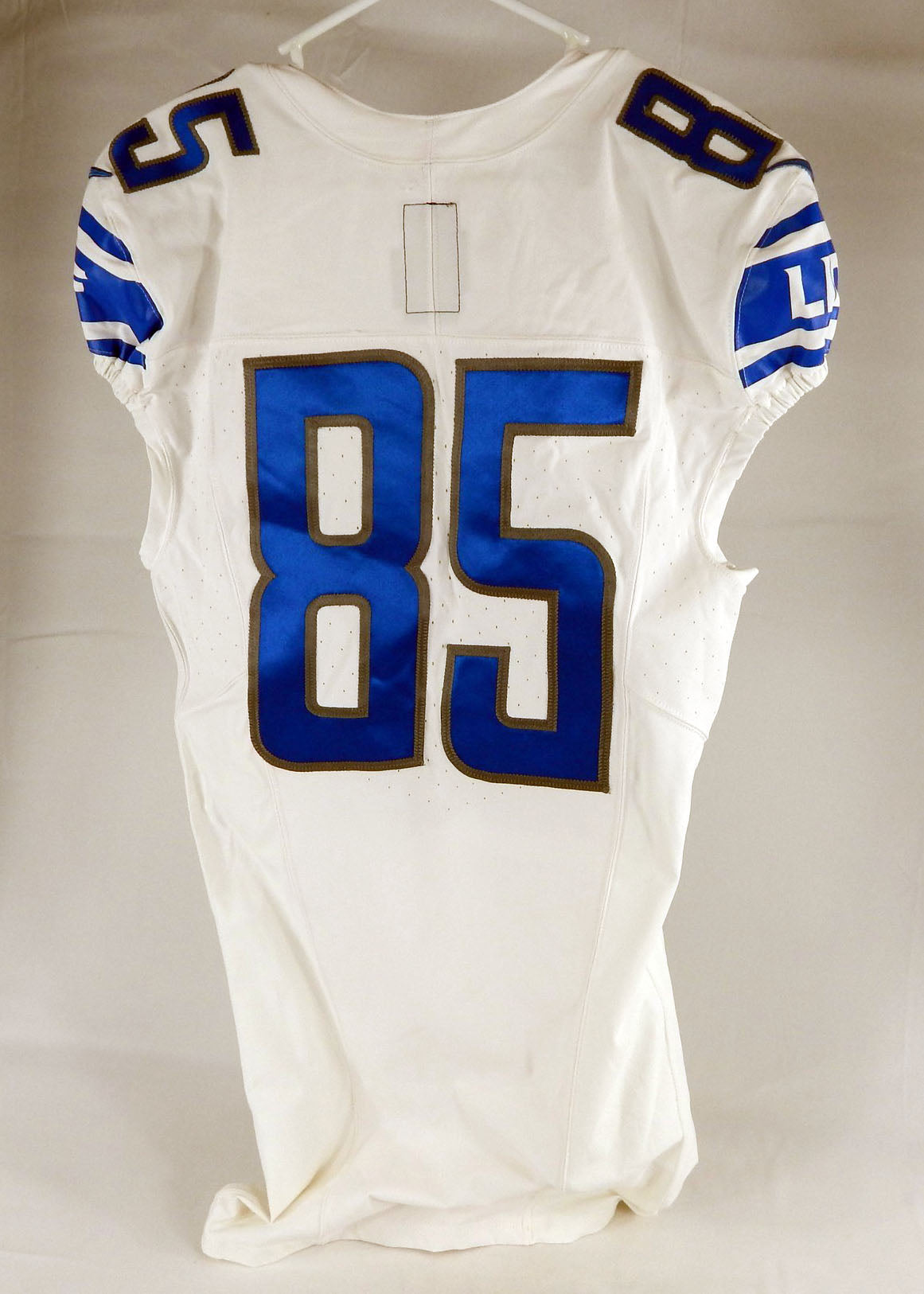 2023 Detroit Lions #85 Game Issued White Jersey 90th Patch NP R  40+4 956 Pic2
