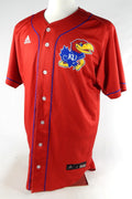Kansas Jayhawks #42 Game Issued Red Jersey Baseball 42 126