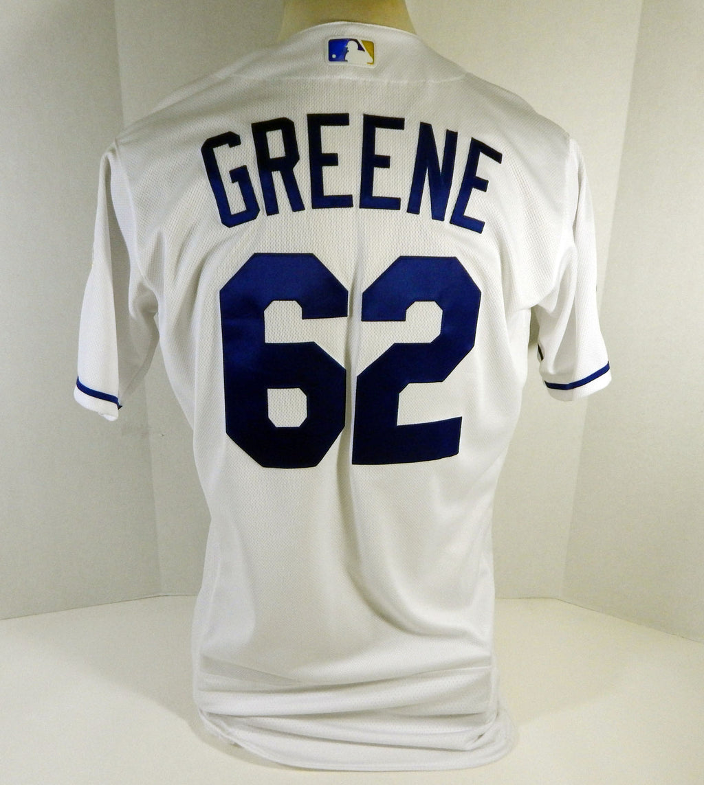 2020 Kansas City Royals Connor Greene #62 Game Issued White Jersey DG Patch 44 8