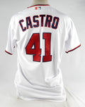 2023 Washington Nationals Anthony Castro #41 Game Issued White Jersey 44 537