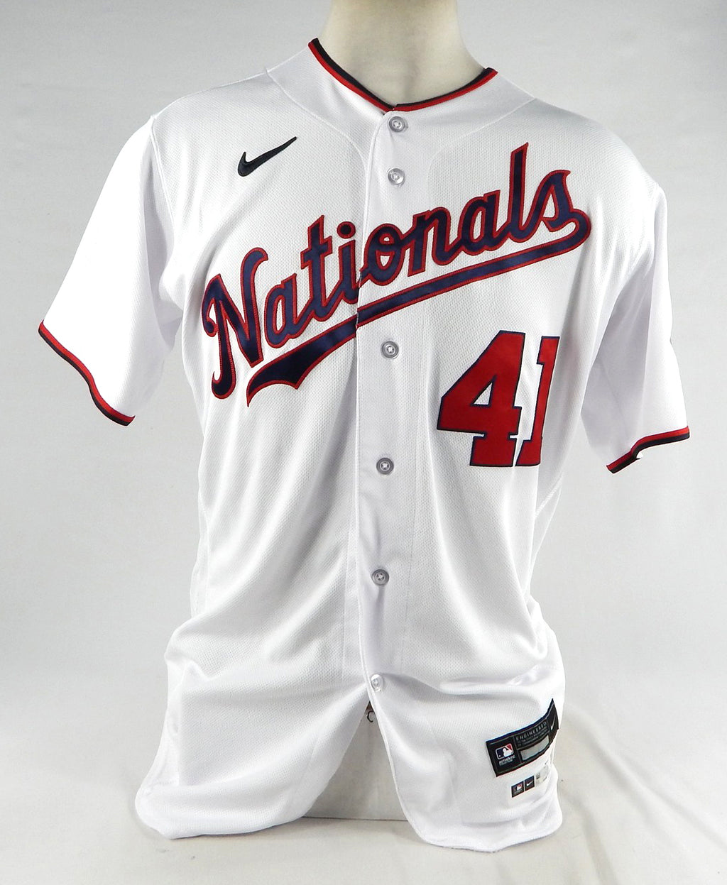2023 Washington Nationals Anthony Castro #41 Game Issued White Jersey 44 537 Pic2