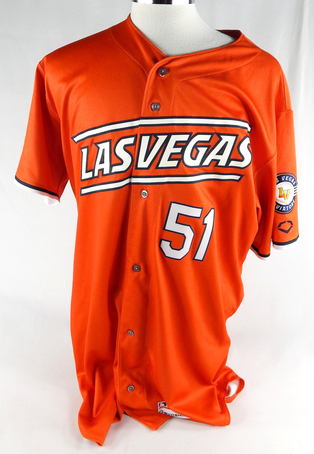 2024 Las Vegas Aviators Ryan Brown #51 Game Used Orange Jersey 46 365
